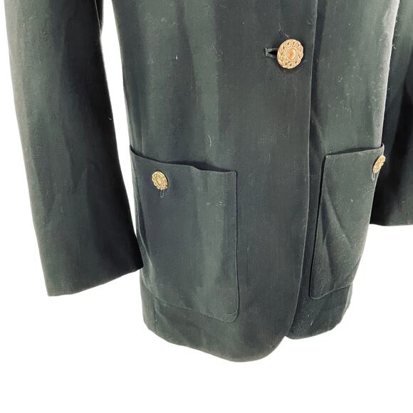 Episode Carolyn Wight Freeman Vintage Black Wool Classic Long Jacket Blazer 4 - Picture 7 of 16